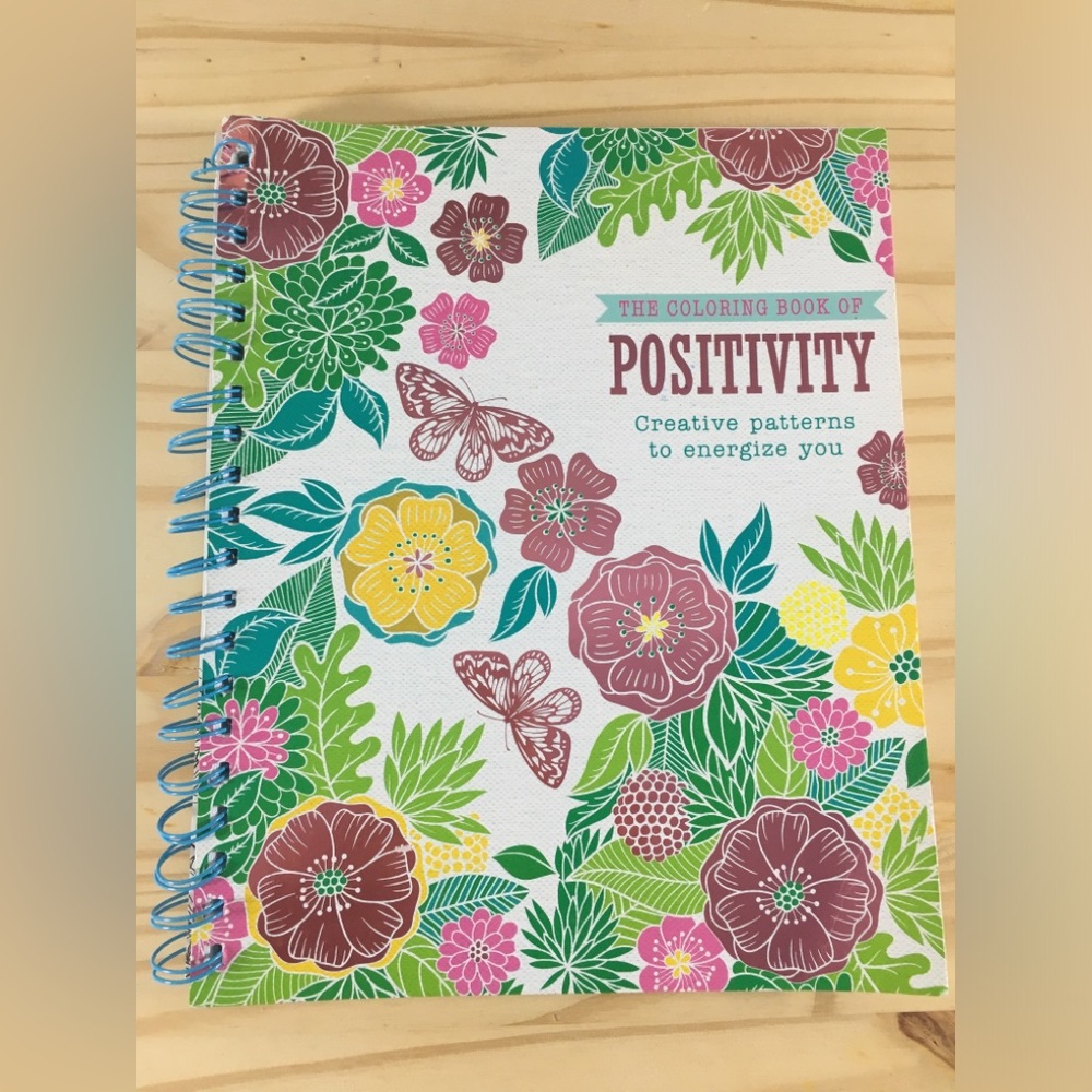 The Art of Positivity Adult Coloring Book Projects Paperback No colored pencils